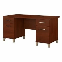 Bush Furniture Somerset 60W Office Desk, Hansen Cherry (WC81728K)