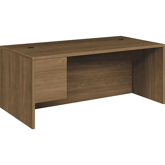 HON 10500 Series 72" Pedestal Desk, Pinnacle (HON10586LPINC)