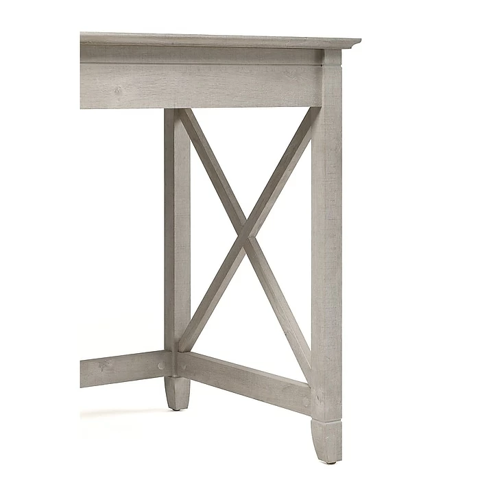 Bush Furniture Key West 60W L Shaped Desk, Washed Gray (KWD160WG-03) - Image 3