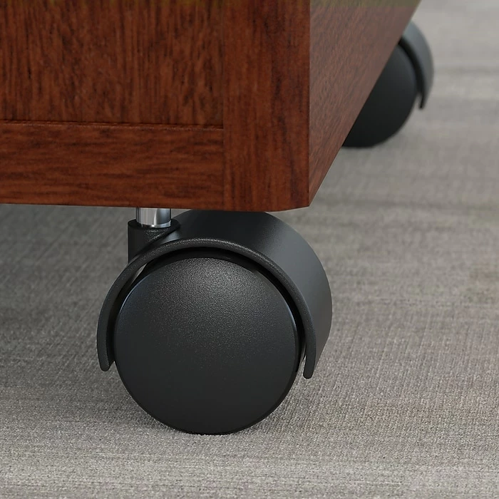 Bush Business Furniture Westfield U Shaped Desk W/ 2 Mobile Pedestals, Mahogany (SRC047MASU) - Image 3