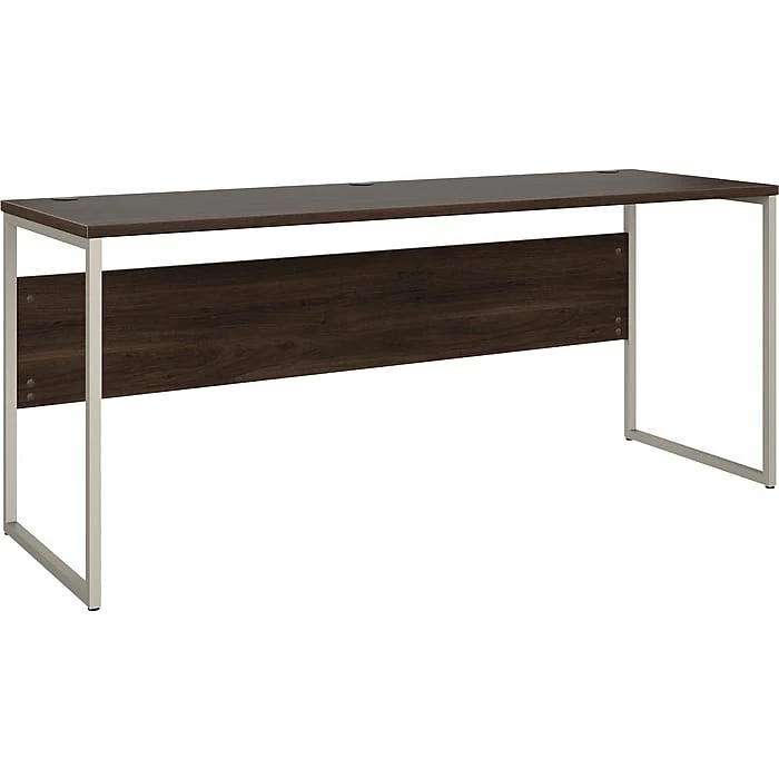 Bush Business Furniture Hybrid 72" W Computer Desk, Black Walnut (HYD272BW)