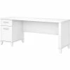 Bush Furniture Somerset 72" Office Desk, White (WC81972)