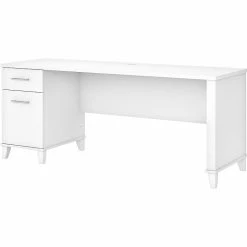 Bush Furniture Somerset 72" Office Desk, White (WC81972)