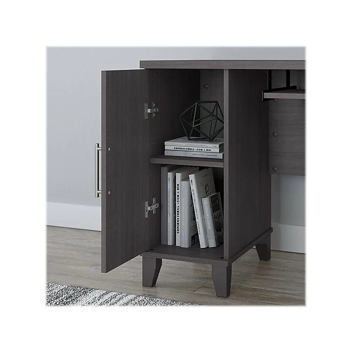 Bush Furniture Somerset 72"W L-Shaped Desk With Storage, Storm Gray (WC81510K) - Image 6
