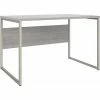 Bush Business Furniture Hybrid 48" W Computer Desk With Metal Legs, Platinum Gray (HYD248PG)