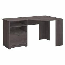 Bush Furniture Cabot Corner Desk, Heather Gray (WC31715K)