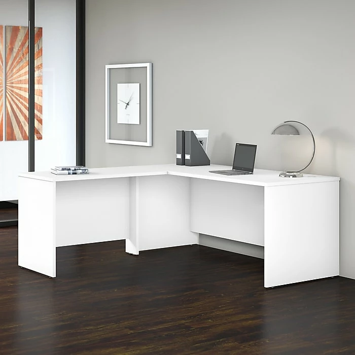 Bush Business Furniture Studio C 72"W L-Shaped Desk With 42"W Return, White (STC049WH) - Image 2