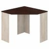 Bush Furniture Townhill 34" Corner Desk, Washed Gray/Madison Cherry (TND134WM2-03)