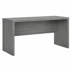 Office By Kathy Ireland® Echo 60"W Credenza Desk, Modern Gray (KI60406-03)