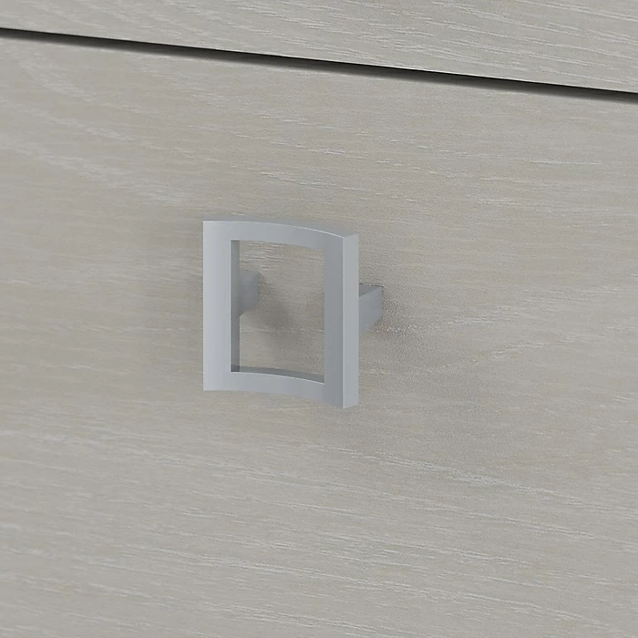 Office By Kathy Ireland® Office By Kathy Ireland Echo 60" Bow Front Computer Desk With Mobile Cabinet, Gray Sand (ECH001GS) - Image 6