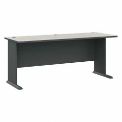 Bush Business Furniture Cubix 72W Desk, Slate/White Spectrum (WC84872)