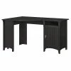 Bush Furniture Salinas 55" Corner Desk With Storage Cabinet, Vintage Black (SAD155VB-03)