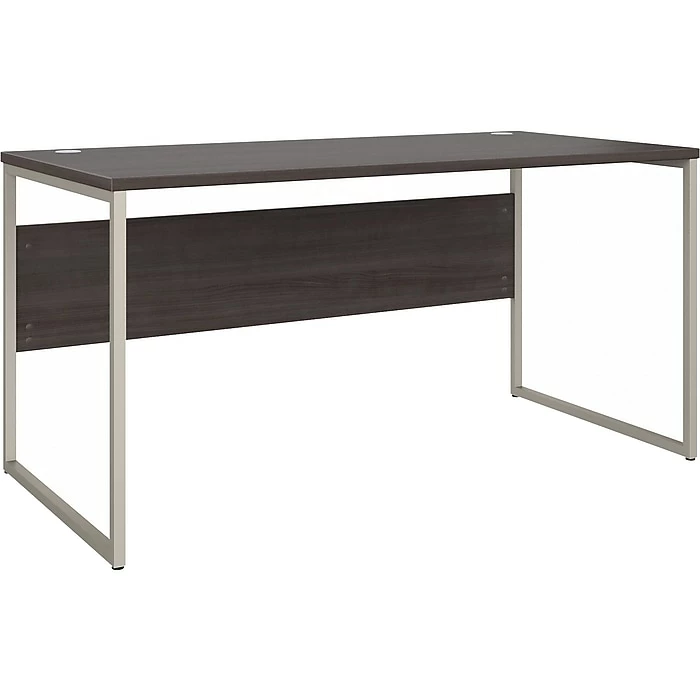 Bush Business Furniture Hybrid 60" W Computer Table Desk With Metal Legs, Storm Gray (HYD360SG)