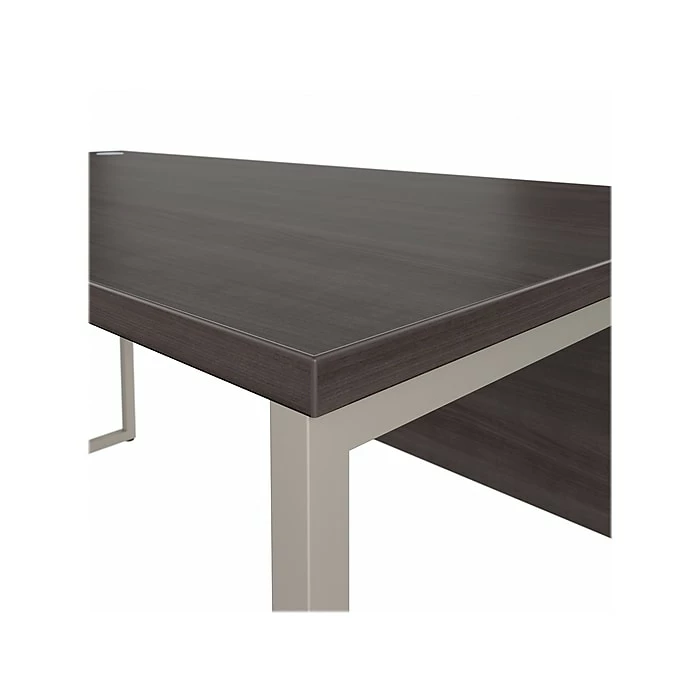 Bush Business Furniture Hybrid 60" W Computer Table Desk With Metal Legs, Storm Gray (HYD360SG) - Image 6