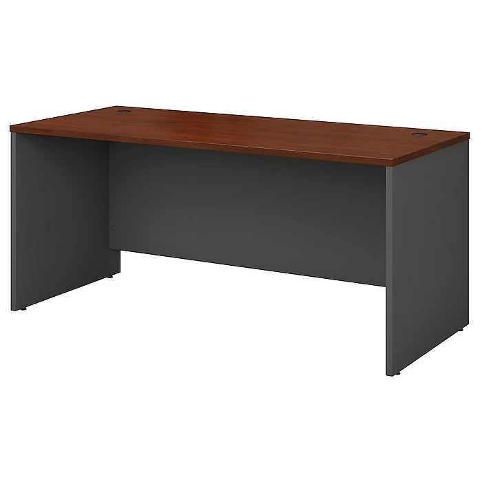 Bush Business Furniture Westfield 66W X 30D Office Desk, Hansen Cherry/Graphite Gray (WC24442A)