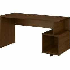 Kathy Ireland® Home By Bush Furniture Madison Avenue 60" Writing Desk, Modern Walnut (MDD160MW-03)