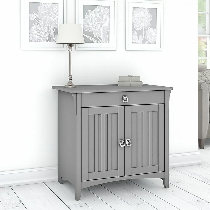 Bush Furniture Salinas 32" Table Desk, Cape Cod Gray (SAS432CG-03) - Image 3