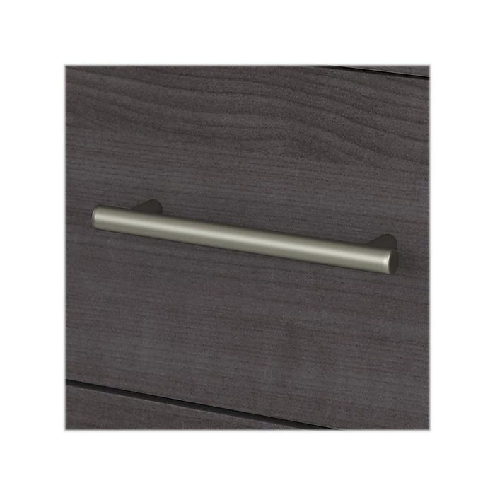 Bush Furniture Somerset 72" Computer Desk With Hutch And 5-Shelf Bookcase, Storm Gray (SET020SG) - Image 3