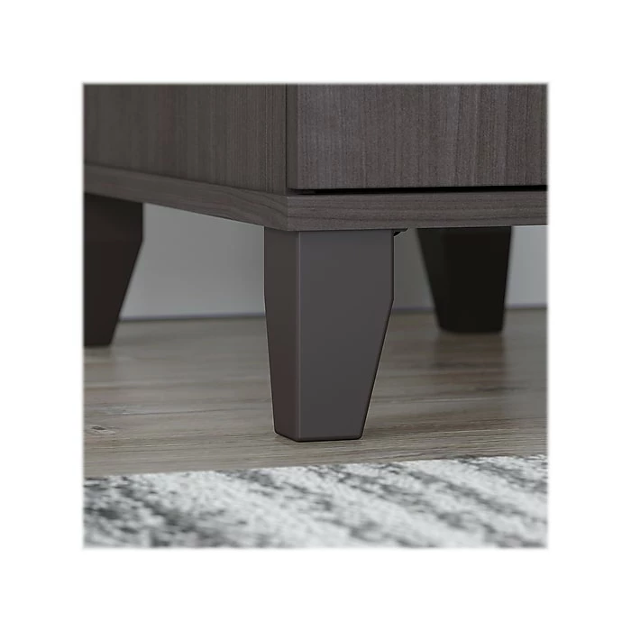 Bush Furniture Somerset 72" Computer Desk With Hutch And 5-Shelf Bookcase, Storm Gray (SET020SG) - Image 6