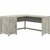 Kathy Ireland® Home By Bush Furniture Cottage Grove 60" L-Shaped Desk, Cottage White (CGD160CWH-03)