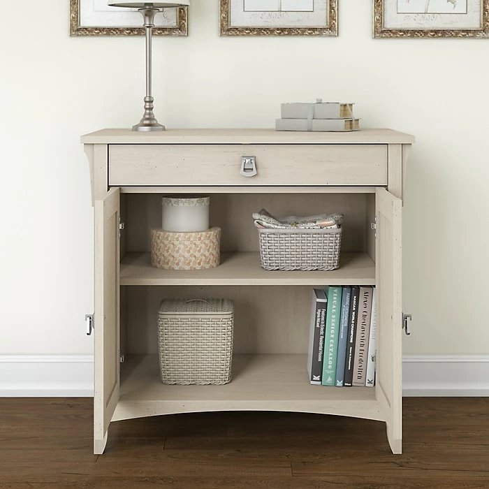 Bush Furniture Salinas 32" Table Desk, Antique White (SAS432AW-03) - Image 7