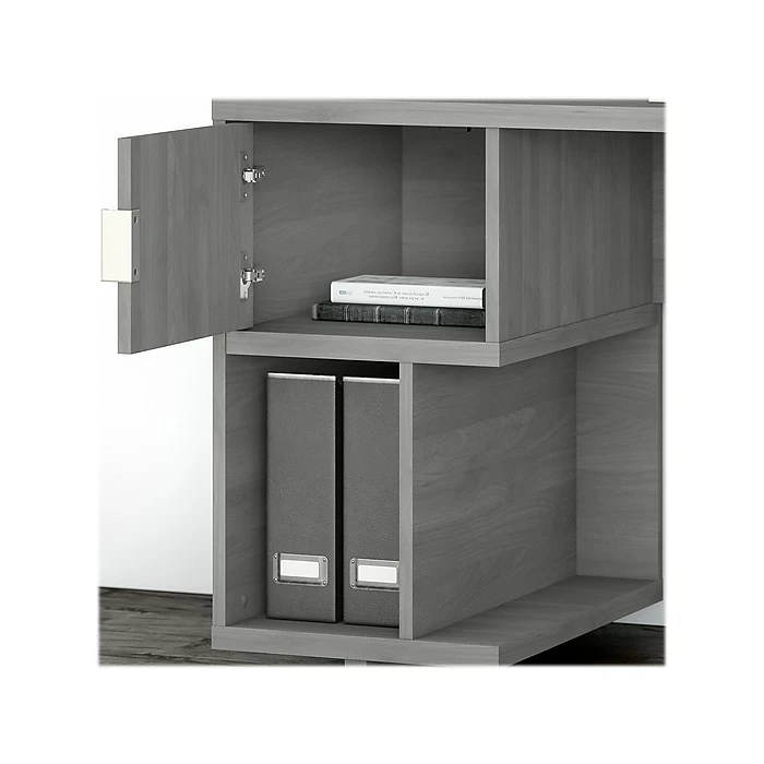 Kathy Ireland® Home By Bush Furniture Madison Avenue 60" Computer Desk With Drawer, Modern Gray (MDD260MG-03) - Image 6