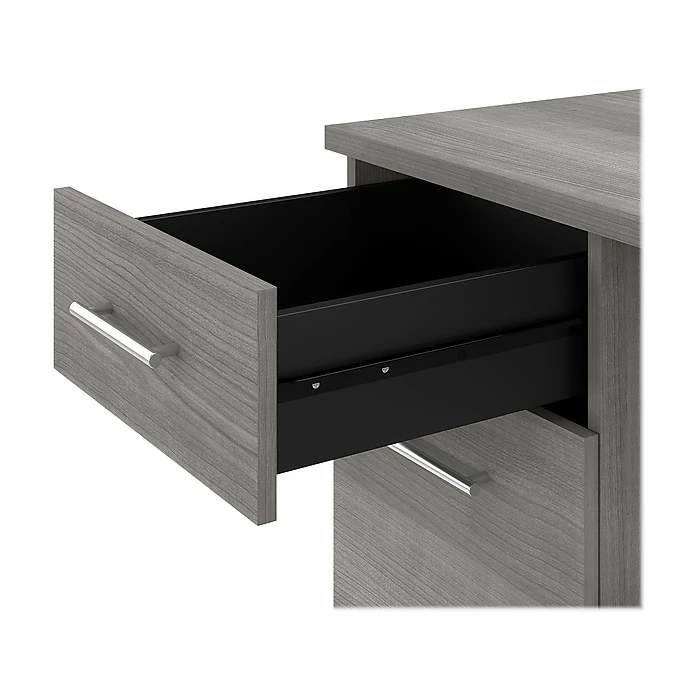Bush Furniture Somerset 72" Computer Desk With Drawers And Hutch, Platinum Gray (SET018PG) - Image 7