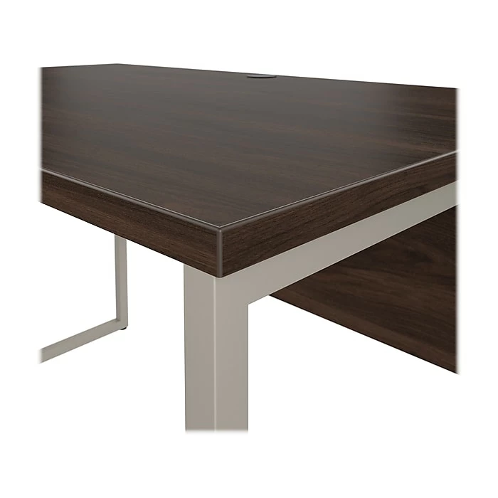 Bush Business Furniture Hybrid 48" W Computer Table Desk With Metal Legs, Black Walnut (HYD248BW) - Image 6