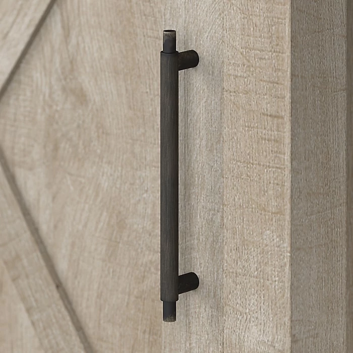 Bush Furniture Key West 54" Corner Computer Desk With Storage, Washed Gray (KWD254WG-03) - Image 6