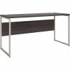 Bush Business Furniture Hybrid 60" W Computer Table Desk With Metal Legs, Storm Gray (HYD260SG)
