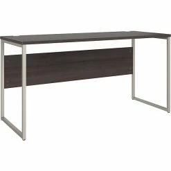 Bush Business Furniture Hybrid 60" W Computer Table Desk With Metal Legs, Storm Gray (HYD260SG)