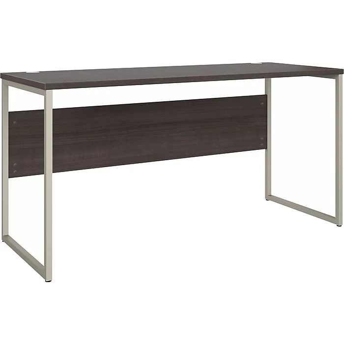 Bush Business Furniture Hybrid 60" W Computer Table Desk With Metal Legs, Storm Gray (HYD260SG)
