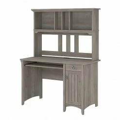 Bush Furniture Salinas 48" Computer Desk With Hutch, Driftwood Gray (MY72508-03)