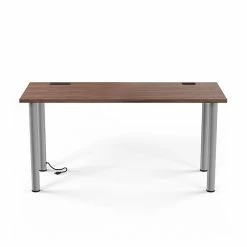 Union & Scale™ Essentials 60" Powered Computer And Writing Desk, Espresso (UN56972)