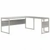 Bush Business Furniture Hybrid 72" L-Shaped Table Desk, Platinum Gray (HYB026PG)
