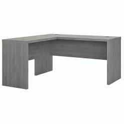 Office By Kathy Ireland® Echo 60"W L-Shaped Desk, Modern Gray (ECH026MG)