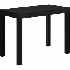 Ameriwood Home Parsons 39"W Desk With Drawer, Black (9178196)