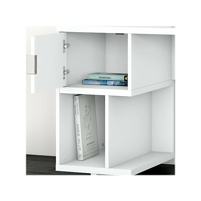 Kathy Ireland® Home By Bush Furniture Madison Avenue 60" Computer Desk With Hutch, Pure White (MDS004PW) - Image 6