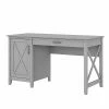 Bush Furniture Key West 54" Computer Desk With Keyboard Tray And Storage, Cape Cod Gray (KWD154CG-03)