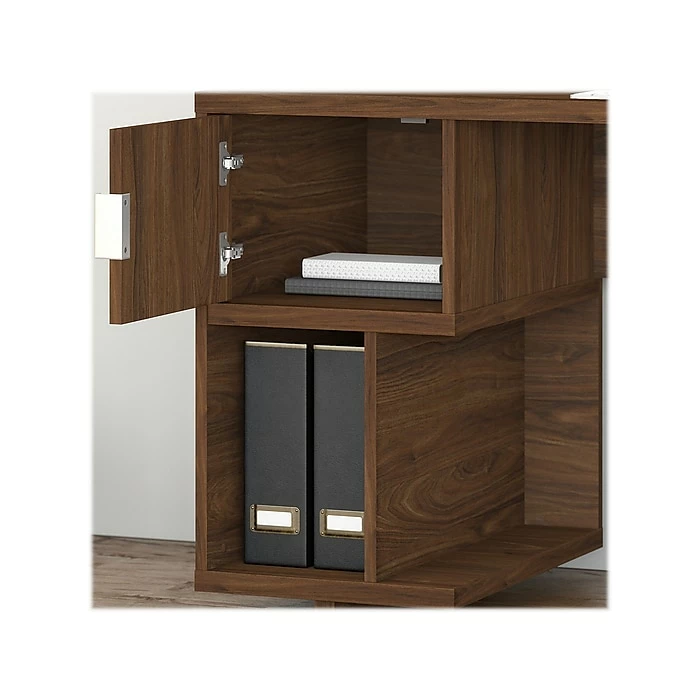 Kathy Ireland® Home By Bush Furniture Madison Avenue 60" Computer Desk, Modern Walnut (MDD260MW-03) - Image 6