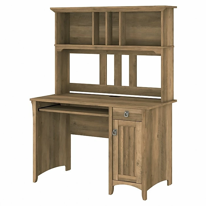 Bush Furniture Salinas 48" Computer Desk With Hutch, Reclaimed Pine (MY72408-03)