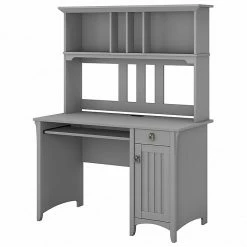Bush Furniture Salinas Computer Desk With Hutch, Cape Cod Gray (MY72308-03)