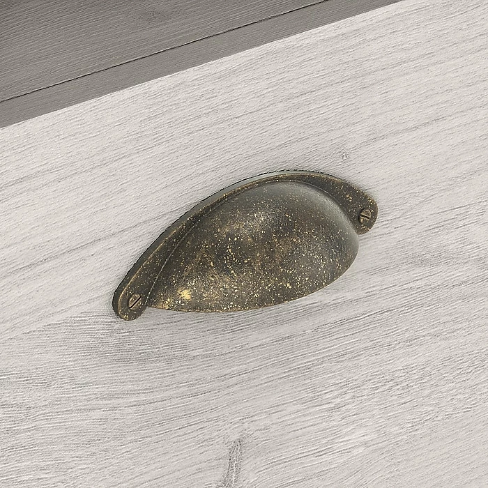 Bush Furniture Yorktown 60" Corner Desk With Hutch, Linen White Oak (YRK008LW) - Image 6