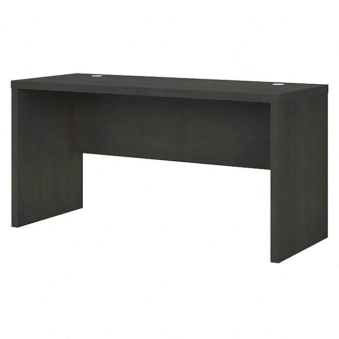 Office By Kathy Ireland® Echo 60"W Credenza Desk, Charcoal Maple (KI60306-03)