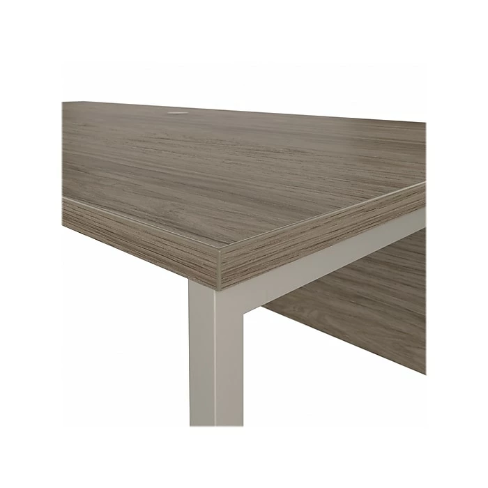 Bush Business Furniture Hybrid 72" W Computer Desk, Modern Hickory (HYD172MH) - Image 6