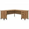 Bush Furniture Somerset 72" L-Shaped Desk With Storage, Fresh Walnut (WC81310K)