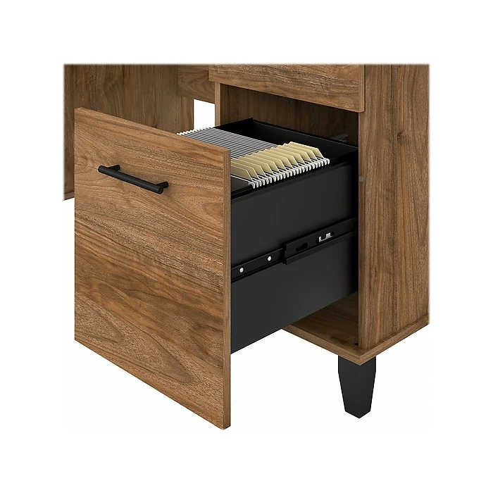 Bush Furniture Somerset 60" Computer Desk, Fresh Walnut (WC81328K) - Image 7