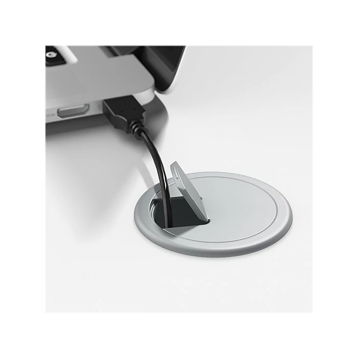 Bush Business Furniture Hybrid 72"W L-Shaped Table Desk With Mobile File Cabinet, White (HYB028WHSU) - Image 7