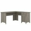 Bush Furniture Salinas 60" L-Shaped Desk, Driftwood Gray (SAD160DG-03)