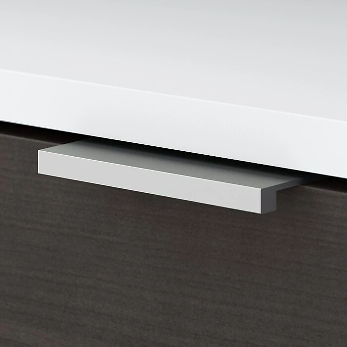 Bush Business Furniture Jamestown 71" L-Shaped Desk Bundle, Storm Gray/White (JTN011SGWHSU) - Image 5